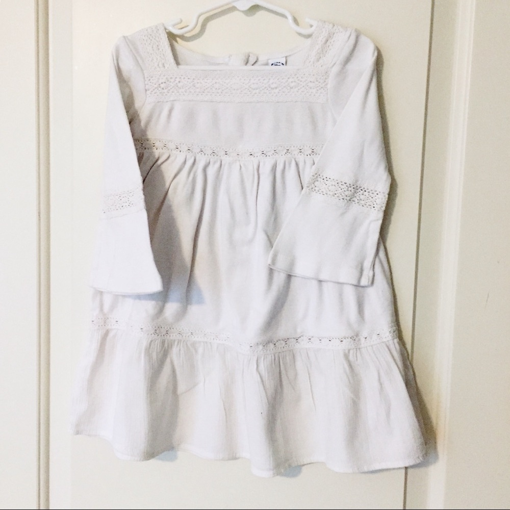 GAP White Embroidered Dress